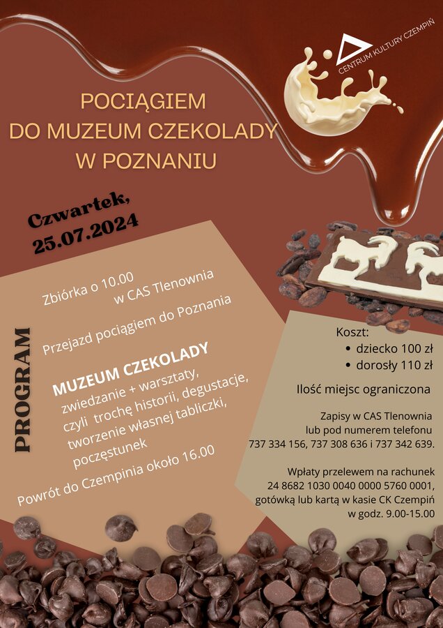 Lato z Centrum Kultury Czempiń - wycieczka do Muzeum Czekolady