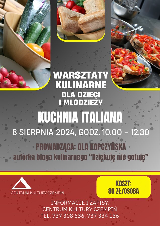 Warsztaty kulinarne dla dzieci i młodzieży