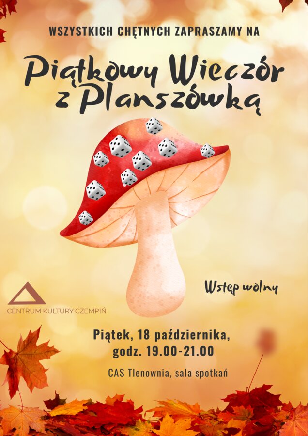 Piątkowy wieczór z planszówkami