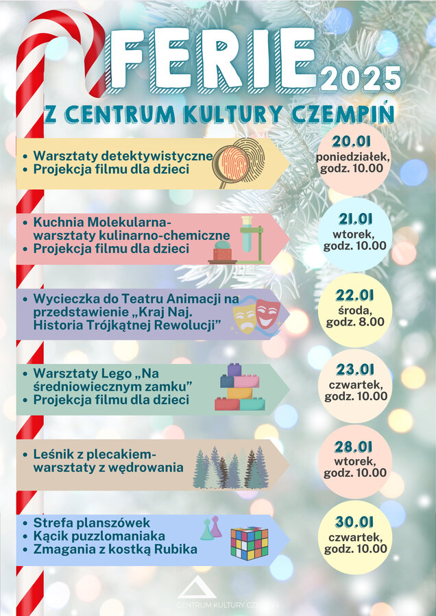 Ferie 2025 z Centrum Kultury Czempiń