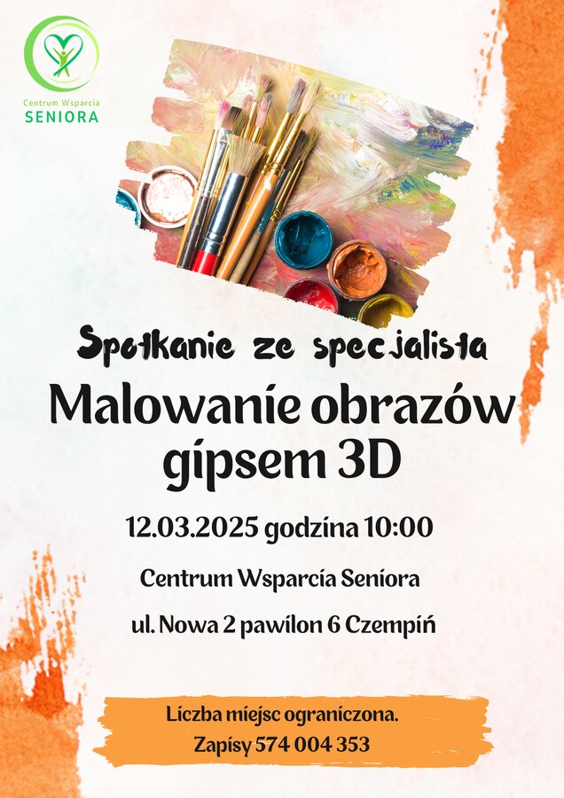 Malowanie obrazów 3D (warsztat dla seniorów)