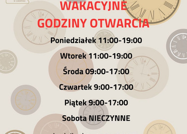 Wakacyjne godziny pracy biblioteki