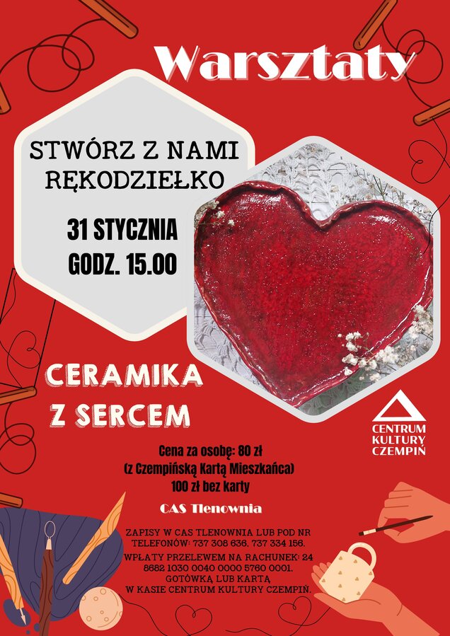 Stwórz z nami rękodziełko. Ceramika z sercem.