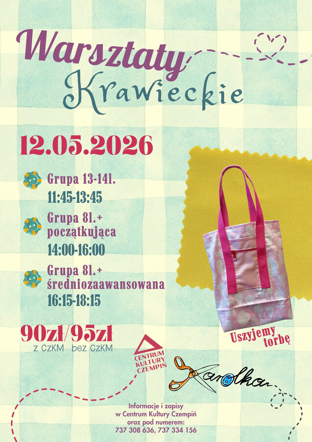 Majowe warsztaty krawieckie