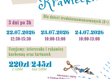 Warsztaty krawieckie dla dzieci - grupa średniozaawansowana